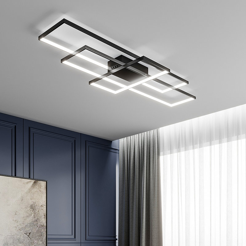 Rine 3-Light 90cm Neutral Style Rectangular LED Flush Mount