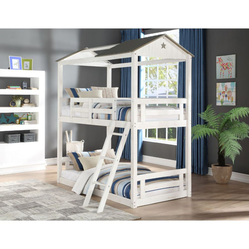 Kids Twin Bunk Bed
