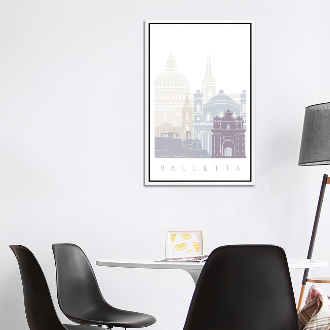 Valleta Skyline Poster Pastell