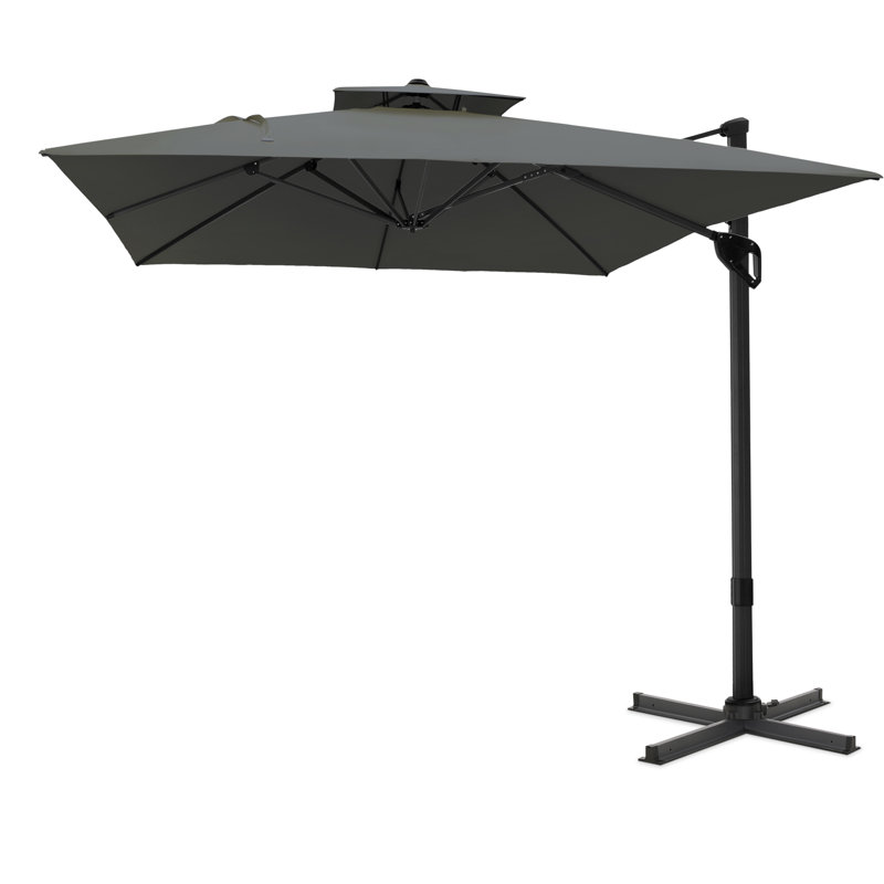 274.3cm Cantilever Parasol, Grey