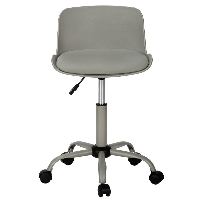 Chaise ergonomique pour bureau - Gris, rembourrage supplémentaire, réglable, pivotant, hauteur réglable contemporaine, dossier