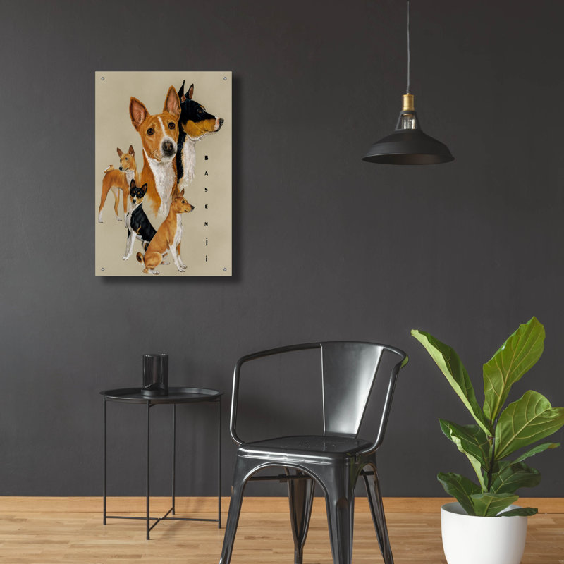 «Basenji» par Barbara Keith, impression sans cadre, H 36 po x l 24 po x P 0,2 po