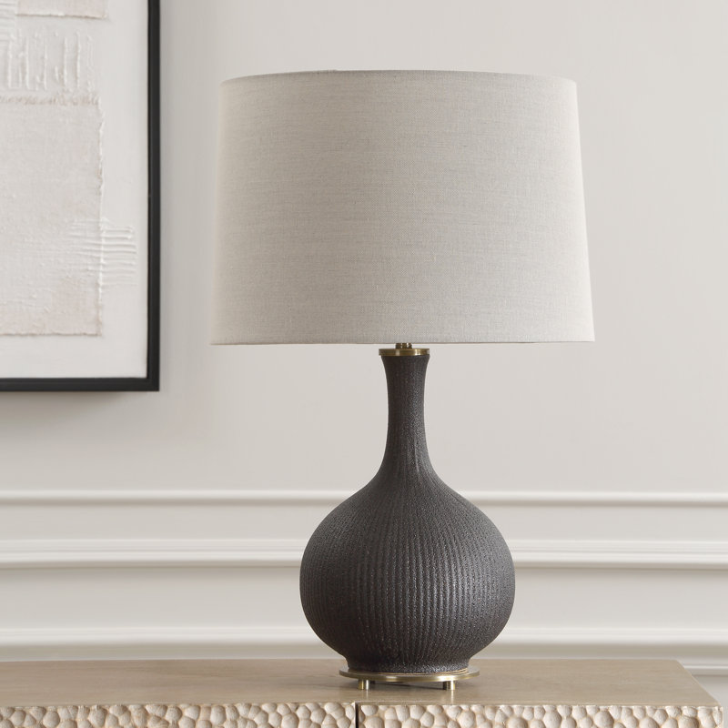 Analysia Black Glaze Table Lamp