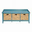 Banc sarcelle avec 3 tiroirs