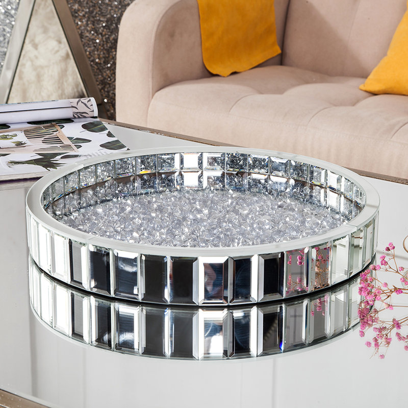 Terrico 12.8" Mirrored Vanity Tray