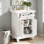 Meuble-lavabo de salle de bain avec tiroir rabattable-129424055