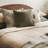 Black & White Braided Throw Pillow, 20" x 20", Throw Pillow For Couch or Bed