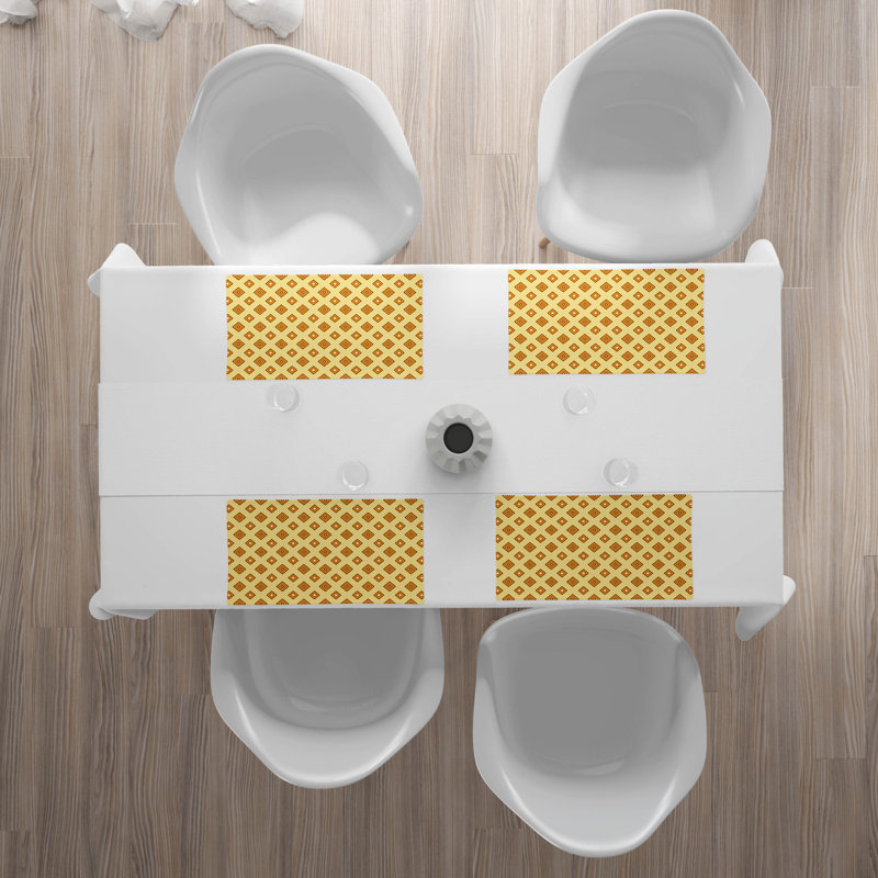 Polyester Geometric Rectangle Placemat