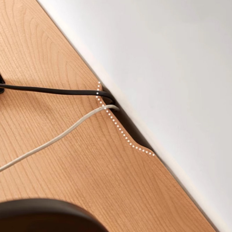 Meuble télé en bois massif au design contrasté, 78.74''
