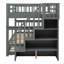 Lit superposé double au-dessus de double avec lit gigogne simple, rangement et garde-corps-92513331-92513328