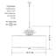 Luminaire suspendu tambour 1 lumière