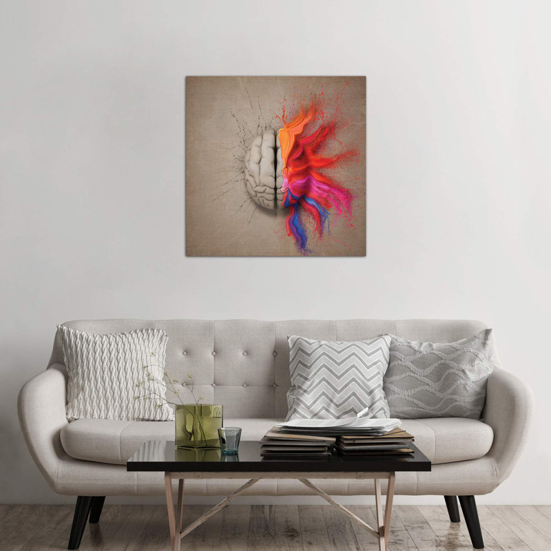 The Creative Brain by Johan Swanepoel - Wrapped Canvas Gallery-Wrapped Canvas Giclee, 45.72 cm H x 45.72 cm W x 1.91 cm D