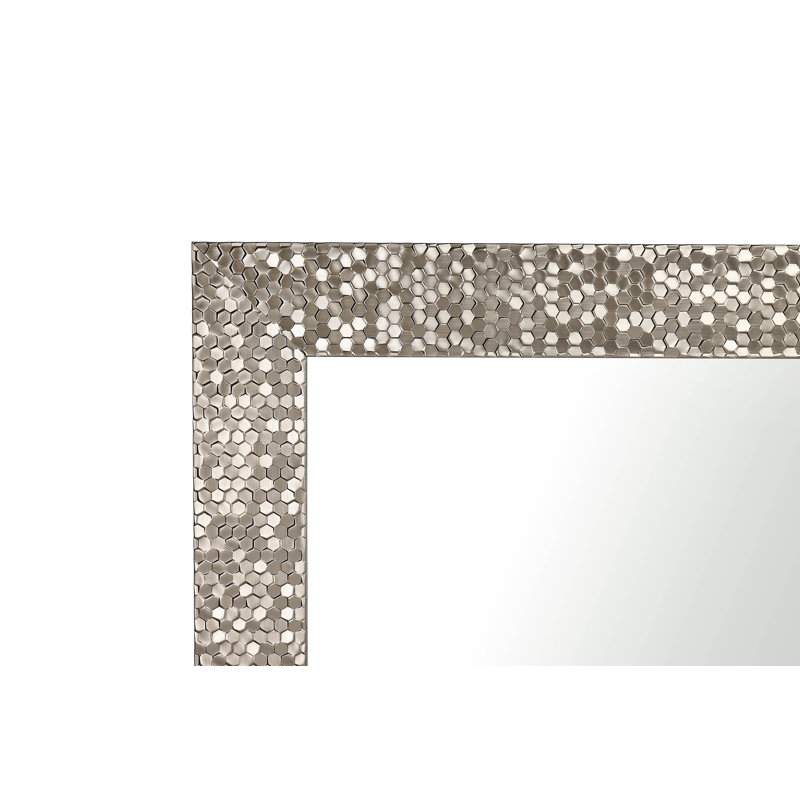 Ingulf Metal Flat Wall Mirror, Champagne, 143cm H x 73cm W 