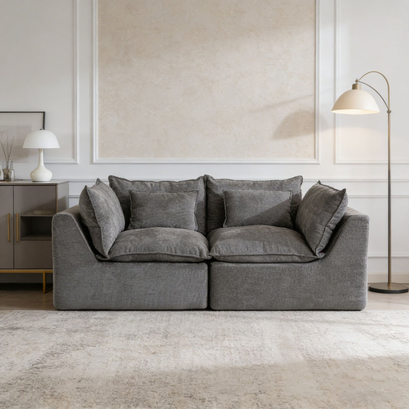 Canapé modulaire surdimensionné Cloud Couch, Antique Grey+2Seat