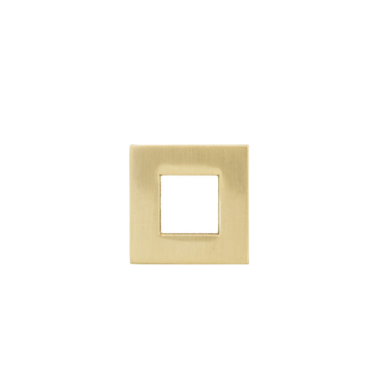 Square Knob, Champagne Bronze