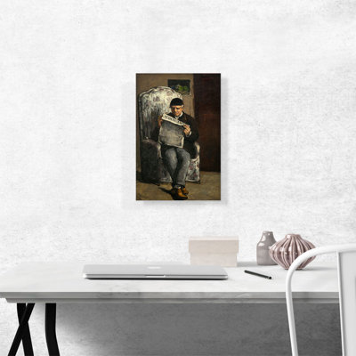Le père de l'artiste lisant 1866 - reproduction
