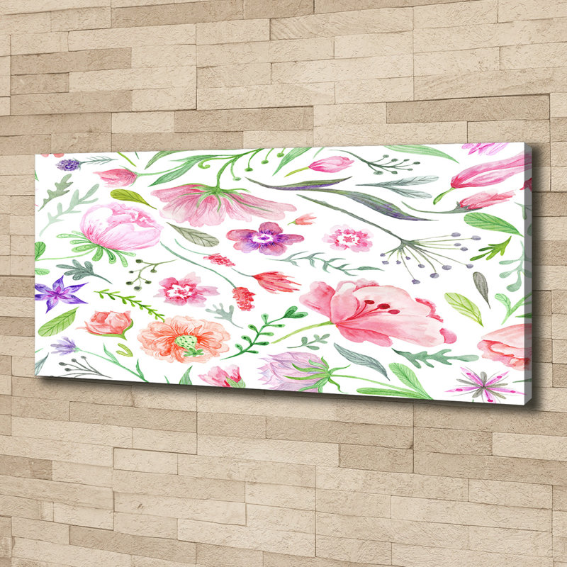 Floral Pattern - Wrapped Canvas Print