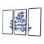 Bleu marine eucalyptus II - 3 pièces, reproduction sur toile-1102867588-1102867589