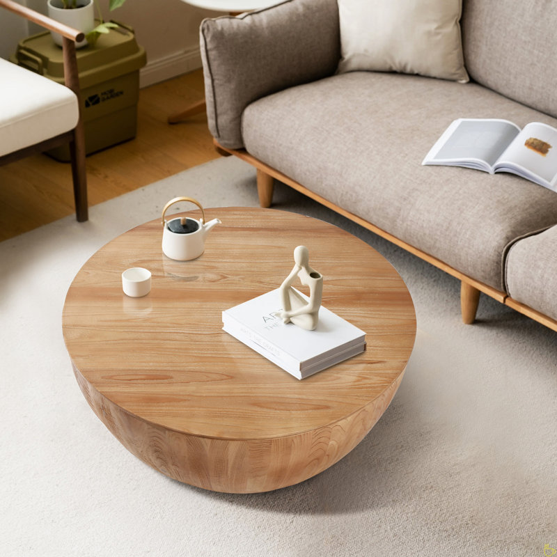 Table basse Chabely, H 14,96 po x l 35,43 po x P 35,43 po, Brown