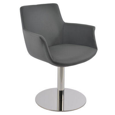 Chaise avec accoudoirs rembourrée