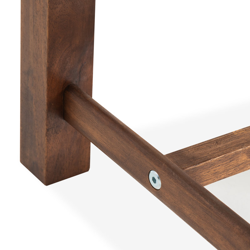 Tabouret d'appoint en bois d'acacia massif, Brown