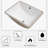 Myhomekeepers 18.5"x14" Ceramic Rectangular Undermount Bathroom Sink