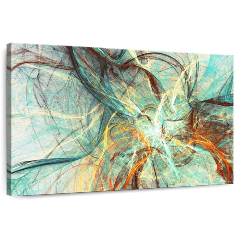 Avery Underwater Currents Abstract, 30" H x 45" W