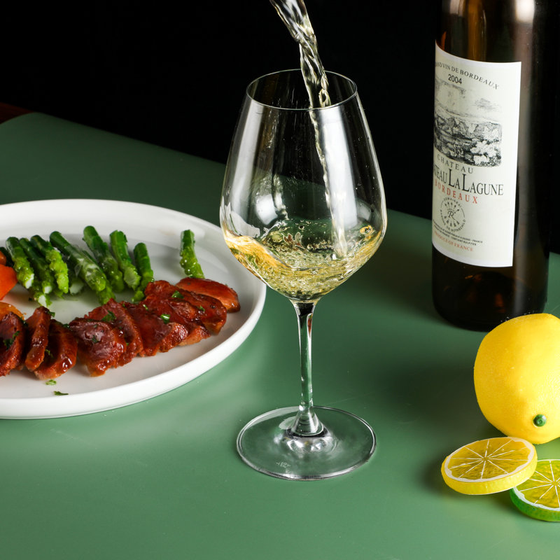 Table 12 Clear Lead-Free Crystal White Wine Glasses Set