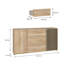 Zaria 163 cm W Plastic Sideboard
