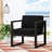 Modern Outdoor Club Chair - Dark Gray Cushion With Water- Cover, Aluminum, 26.5"D X 26.21"W 25.23"H Seat Aluminum Construction, Pad,