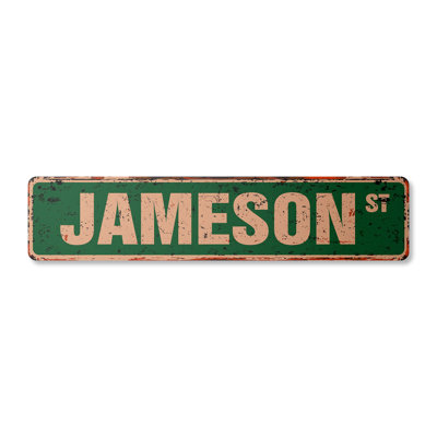 Jameson Street Sign Aluminum 6" X 24"