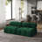 Upholstered Modern Velvet Fabric Armless Chair-1376045057