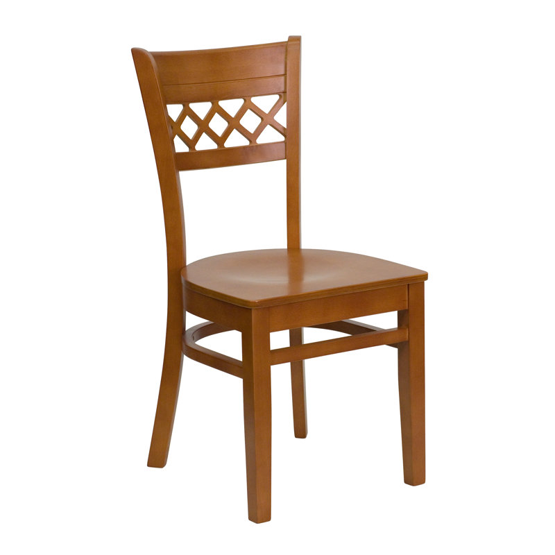 18'' H Cherry Solid Wood Side Chair, Cherry