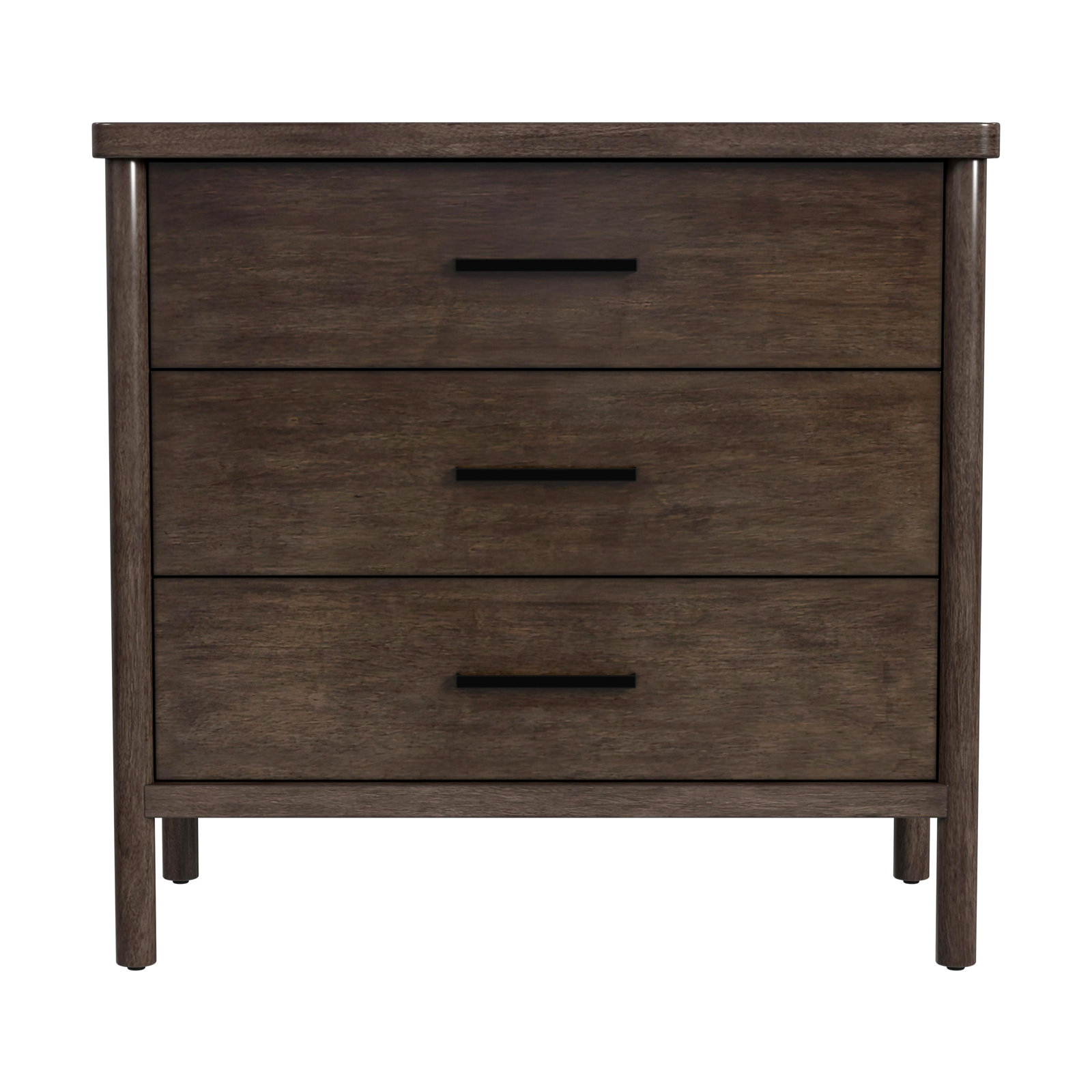 Hall 3-Drawer 34" Dresser, Dark Brown