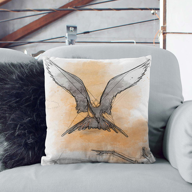Abstract Square Cushion, 55 x 55 cm