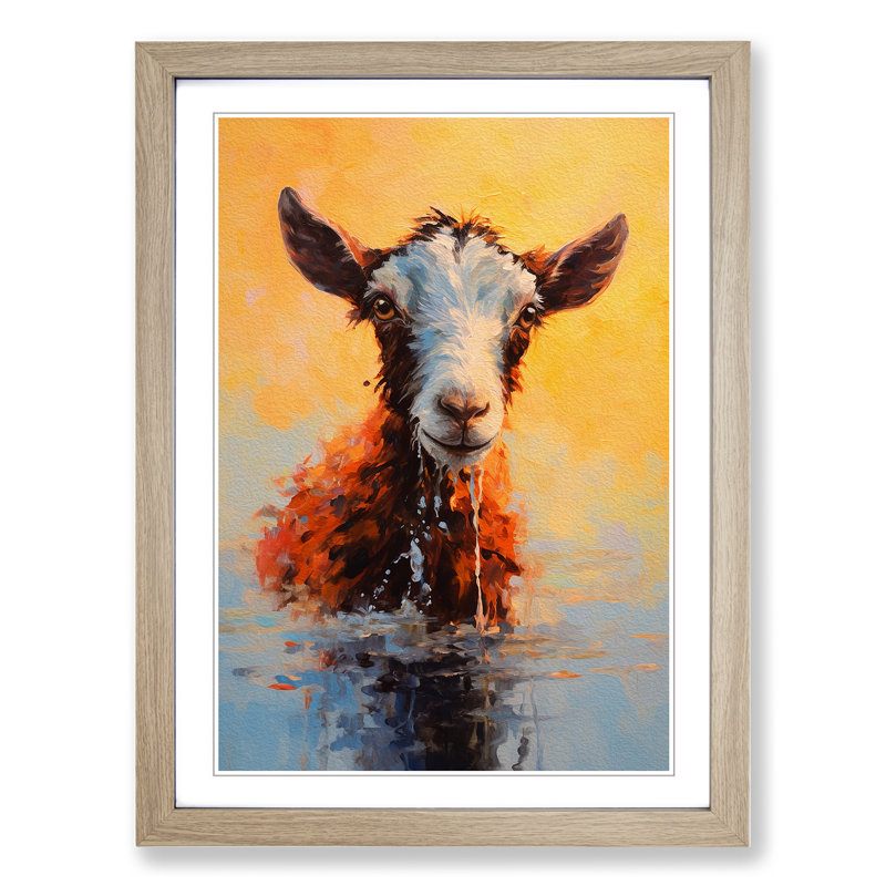 Goat Impressionism - Framed Print