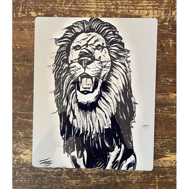2480 Handmade Wall Decor on Metal, 20cm H x 15cm W