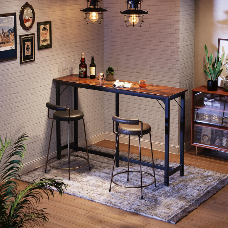 Console 70,1 po, Noir, noir, noir, noir, Brun rustique, H 38,5 po x l 63 po x P 15,7 po