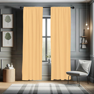 Checkered Semi-Sheer Rod Pocket Sliding Panel