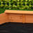 Outsunny 55'' x 8.5'' Solid Wood Round Sandbox with Cover