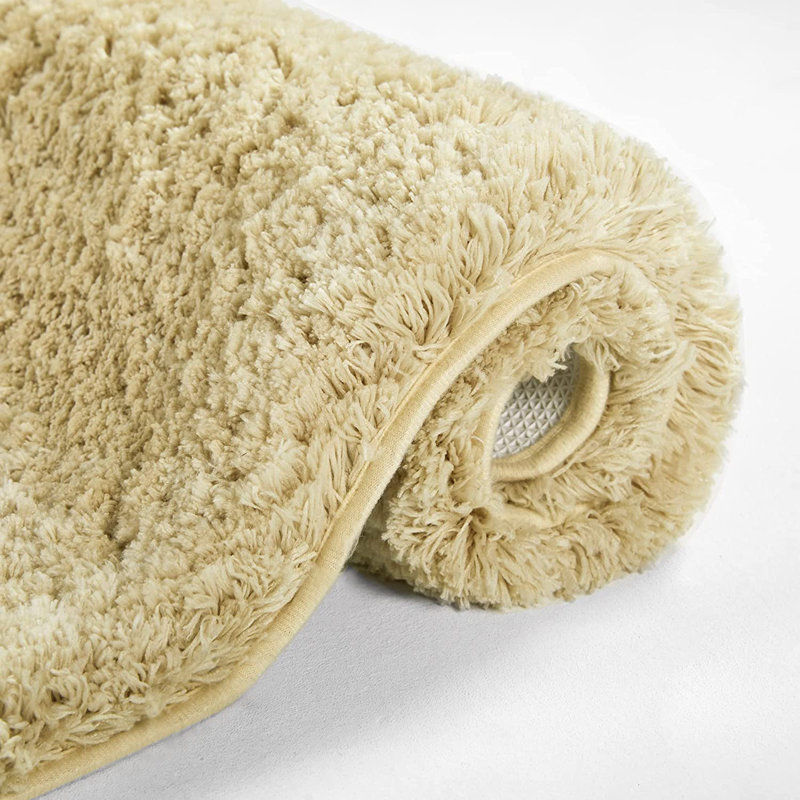 Mirrabooka Non-Slip Bath Rug, 24" W x 36" L, Beige