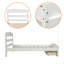 Structure de lit plateforme simple avec tiroir de rangement et support en lattes de bois sans sommier