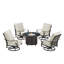 Deztini 4 - Person Patio Conversation Set with Cushions