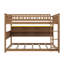 Full XL Over Queen Bunk Bed With Integrated Shelving, Customizable Lights And Ventilated Panel-1160072004-1160072007