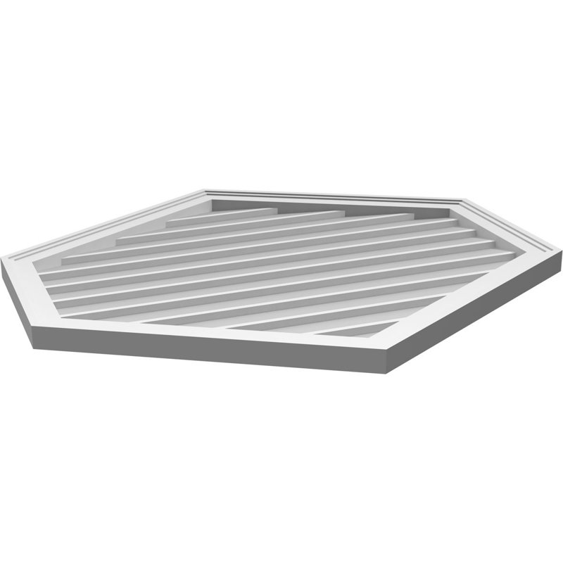 Ventilé vertical à pignon vertical 7/12 po, H 1,5 po x l 36 po x L 34 po
