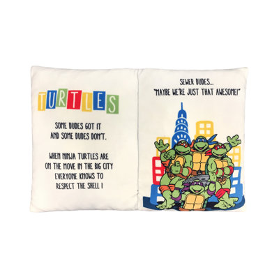 Coussin lombaire en tortue de teenage nickelodoen mutants storytime