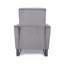 Fauteuil inclinable manuel Reki, dossier en acier inoxydable, gris-121386500