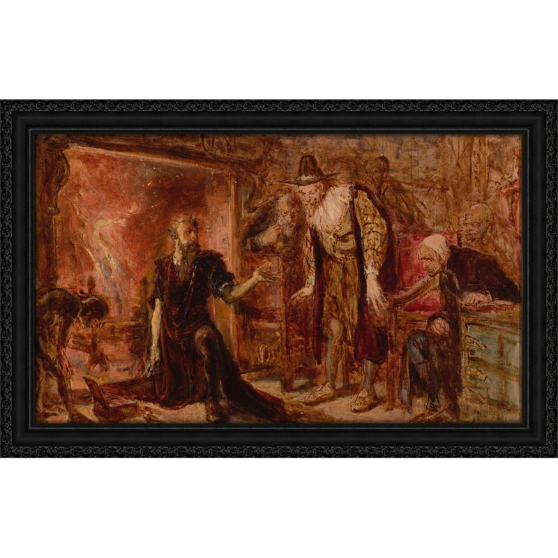 Alchimiste Sentivogius et Sigismond III, croquis (1867), H 21 po x l 32 po