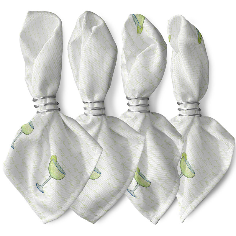 Ensemble de serviettes 4 pièces Josefien Margarita, Vert