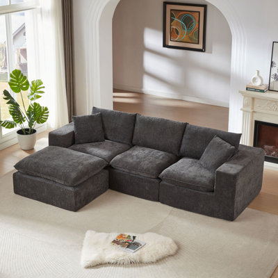 Chenille Cloud Sofa, Freely Combinable, Suitable For Living Room Furniture In Homes, Apartments, And Offices